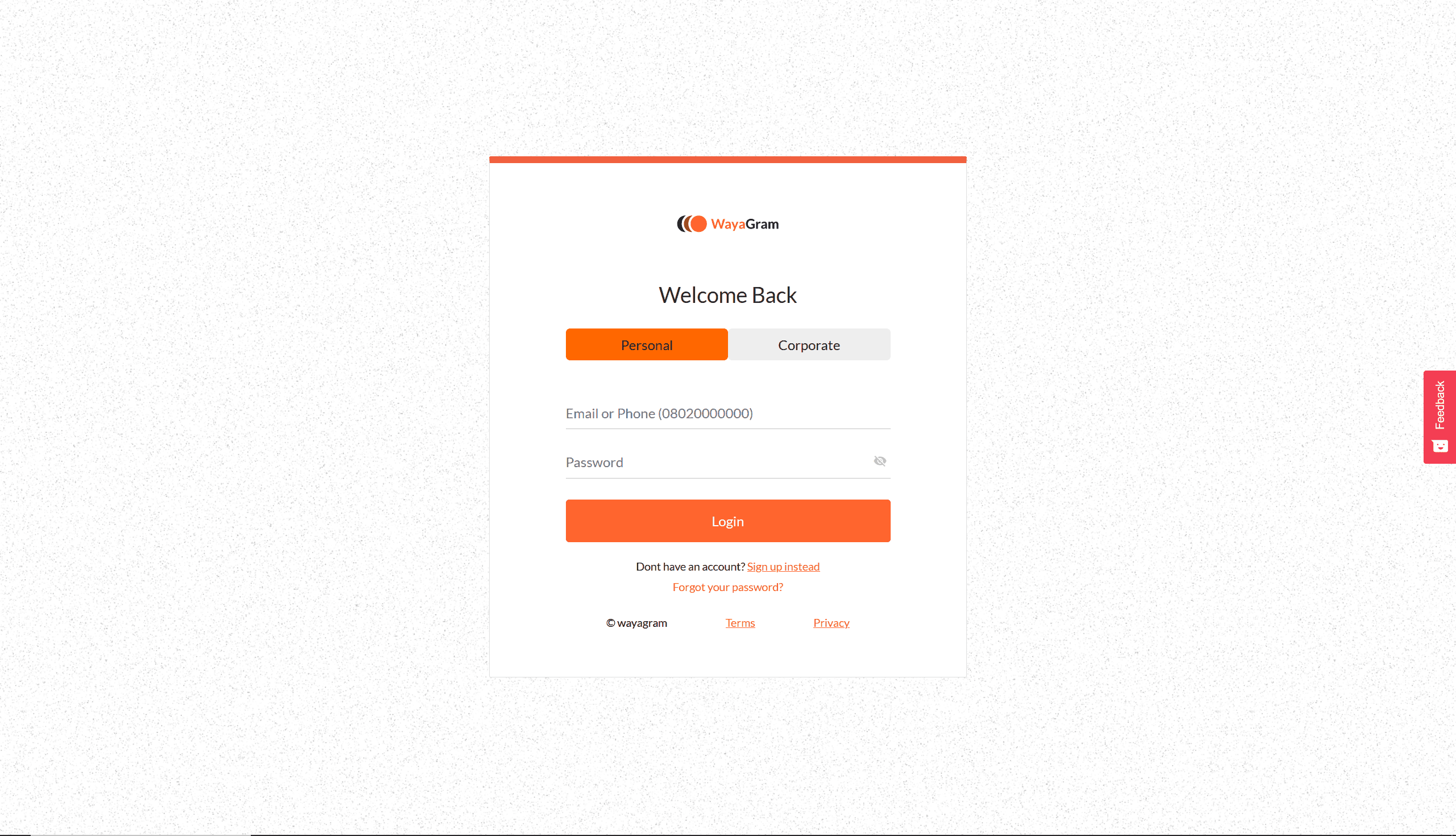 Authentication Page